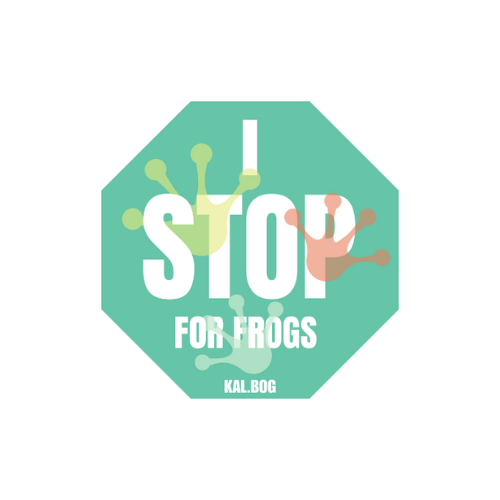 i stop for frogs sticker